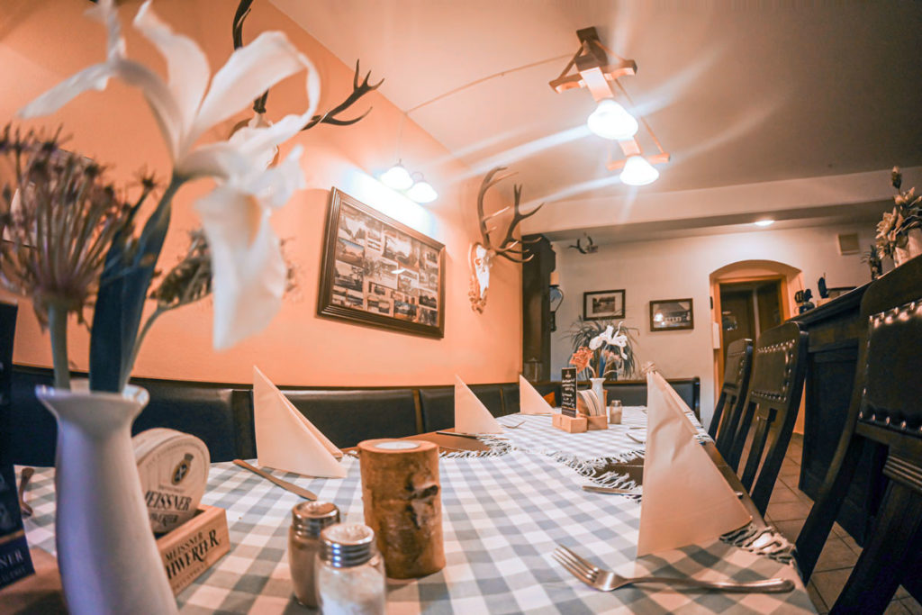 Gastraum Gasthof Bad Einsiedel Seiffen